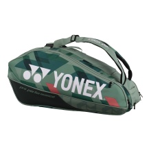 Yonex Racket Bag Pro Racquet (Racket Bag, 3 Main Compartments, Thermal Compartment) 2024 Olive Green 9-Player